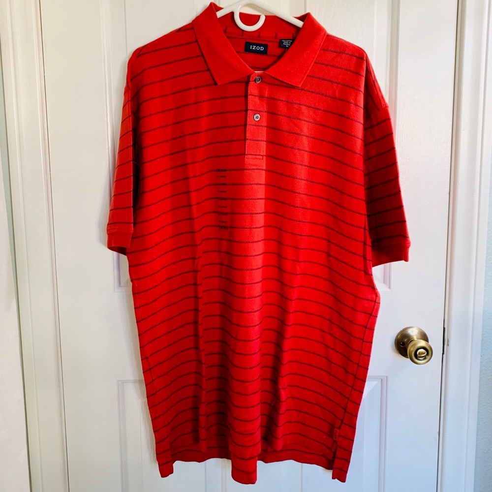 NWT Izod Striped Polo Tee Size XL
